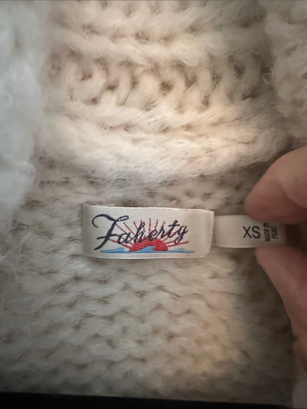 FAHERTY WINTER FROST ALPACA CARDIGAN - Picture 2 of 5